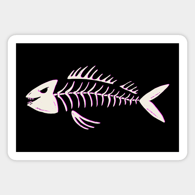 Fish Skeleton Sticker by BamBam